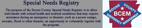 Special Needs Registry